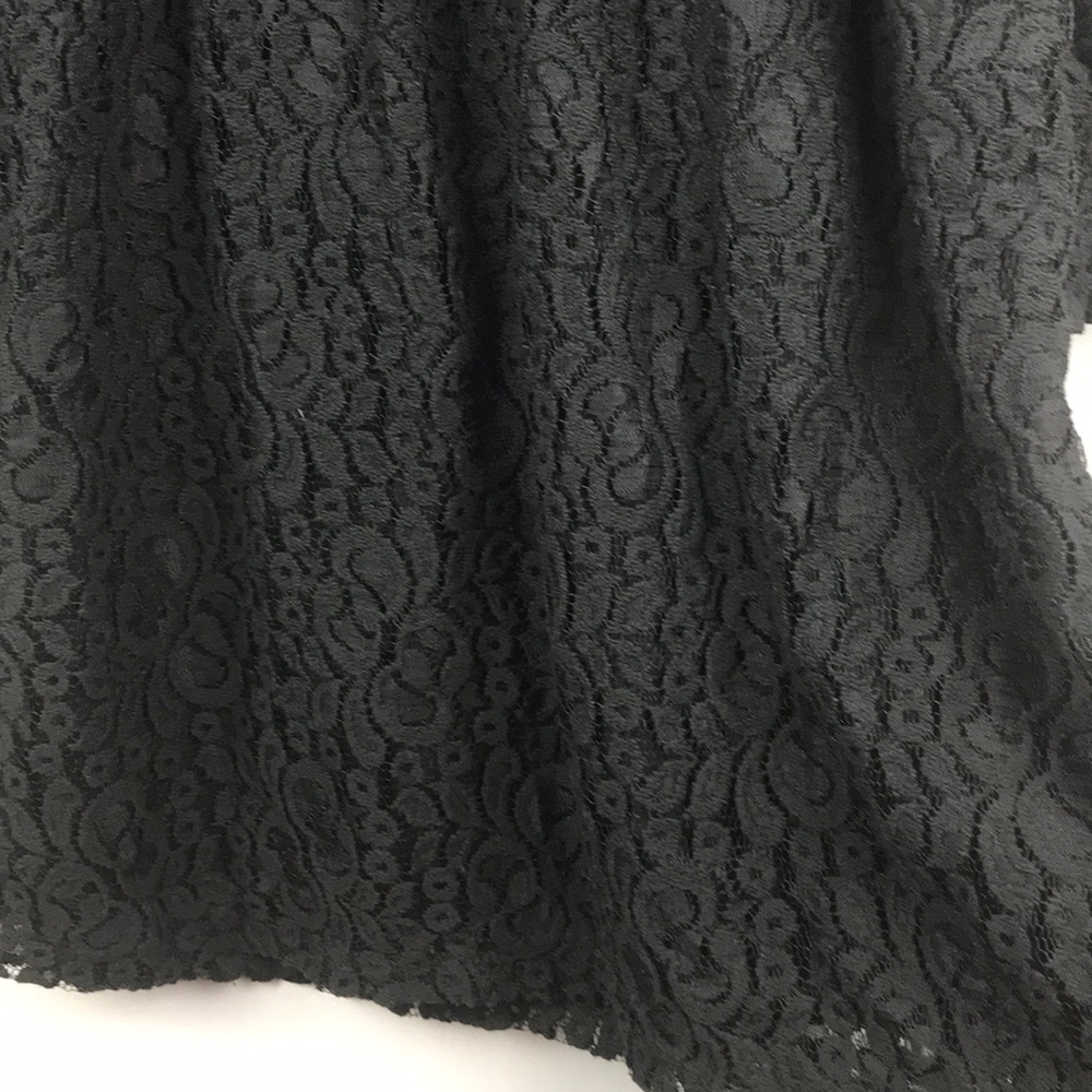 Style&CO Lace black dress size Small L/S w/lining - Picture 6 of 8